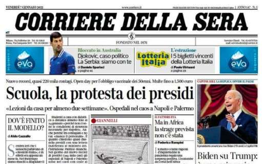Corriere della Sera: "Il campionato riparte dimezzato. Caos sulle regole"