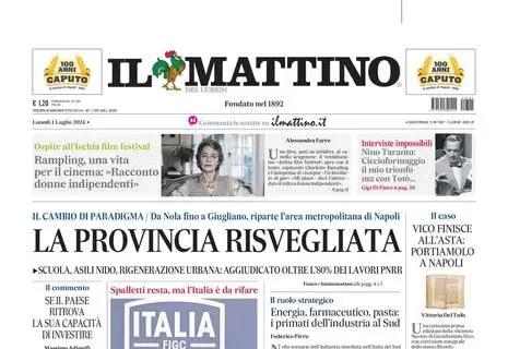 L'apertura de Il Mattino di stamattina su Spalletti: "Dal tricolore alla disfatta"