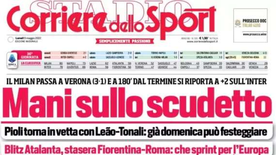 L'apertura del Corriere dello Sport sul Milan: "Mani sullo Scudetto"