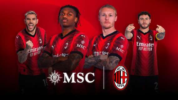 Milan, MSC Crociere nuovo partner del club rossonero: sarà presente sulla manica della maglia