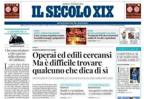 Il Secolo XIX apre sui blucerchiati: "Samp nei guai: e se tornasse Pirlo?"