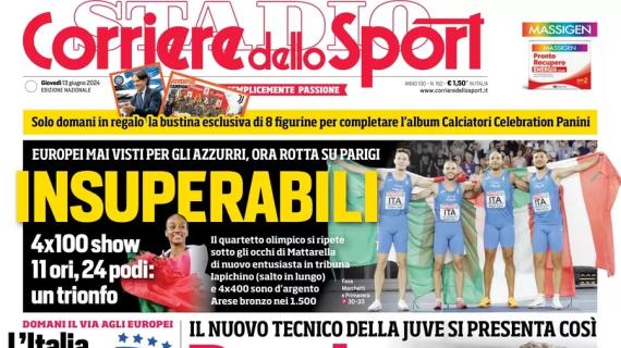 Ambizione con Thiago Motta. Il Corriere dello Sport apre: "Per rendere felici i tifosi della Juve"