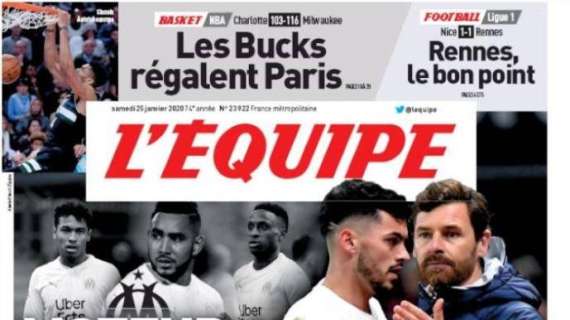 L'Equipe sull'Olympique Marsiglia: "Motore frenato"
