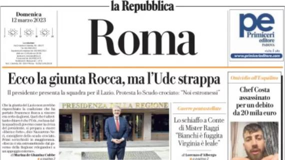 La Repubblica (Roma) in apertura: "Bologna non cura il mal di gol laziale: senza Ciro è 0-0"