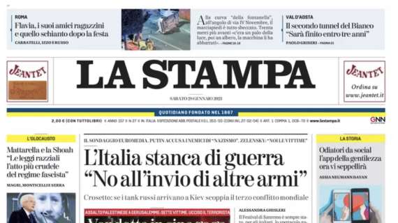 La Stampa: "Torino a Empoli: si gioca per toccare l'Europa al settimo posto"