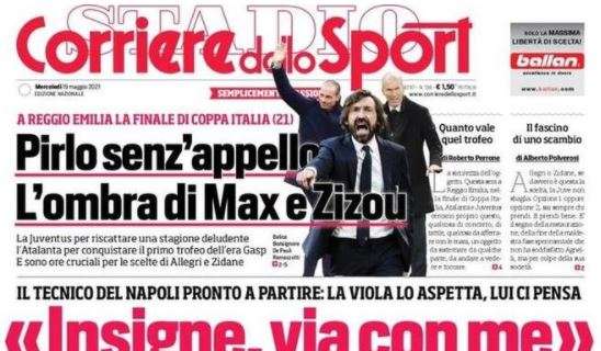 L'apertura del Corriere dello Sport su Gattuso: "Insigne, via con me"