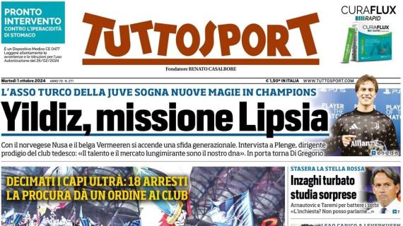 Arresti capi ultrà, Tuttosport in prima pagina con la Procura: "Inter e Milan, ora basta!"