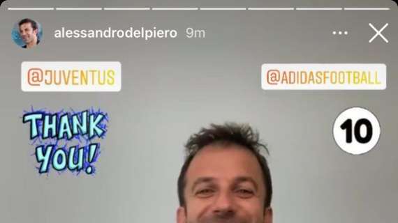 Juve, regalo speciale per Del Piero: la maglia della prossima stagione. Oggi al Mapei