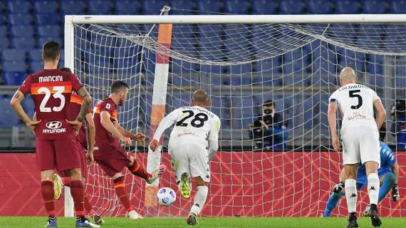 Roma-Benevento 5-2: il tabellino della gara