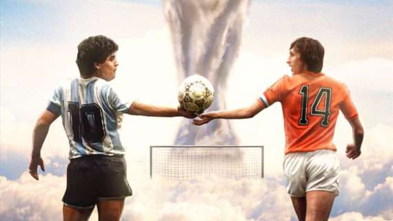 Olanda-Argentina, la partita di Cruyff e Maradona. L'account del 14 li riunisce in vista di stasera