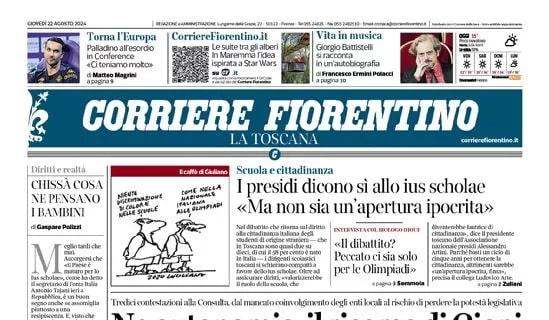 Il Corriere Fiorentino dedica titola sulla Viola: "Palladino all'esordio in Conference"