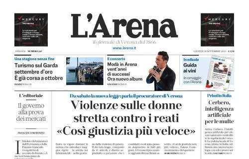L'Hellas cade con l'Atalanta, l'apertura de L'Arena: "Al Bentegodi si accende una spia"