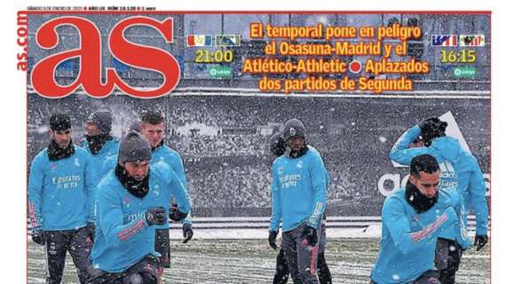 Le aperture in Spagna - La tempesta Filomena congela la Liga: Atletico-Athletic Bilbao a rischio