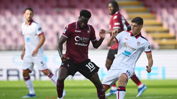 Salernitana, niente di grave per Dia ma la distorsione lo mette in dubbio per la Lazio