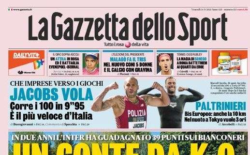 L'apertura de La Gazzetta dello Sport: "Un Conte da k.o."