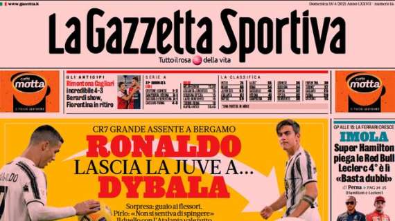 L'Inter si avvicina allo scudetto. L'apertura de La Gazzetta dello Sport: "Come un match ball"