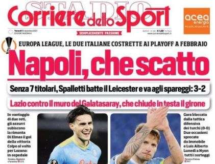 L'apertura del Corriere dello Sport: "Napoli, che scatto"