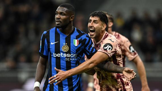 Inter-Torino, due gol in un battito di ciglia. Doppietta di Thuram, Zapata firma subito il 2-1