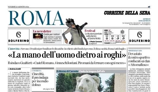 Corriere della Sera (Roma) in prima pagina: "Dybala resta. Lazio, una cessione per Folorunsho"