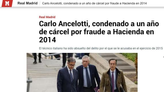 Dalla Spagna: frode fiscale ai tempi del Real, Ancelotti condannato a un anno di carcere