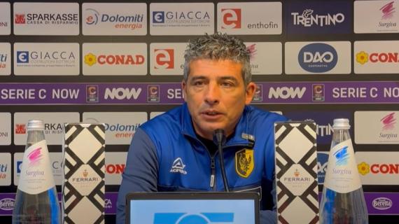 Trento, Tabbiani: "Col Sassuolo giocato il tipo di gara che vorremmo proporre in campionato"