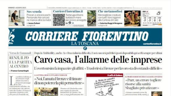 Il Corriere Fiorentino apre sul mercato viola: "Castrovilli, un divorzio all'improvviso"