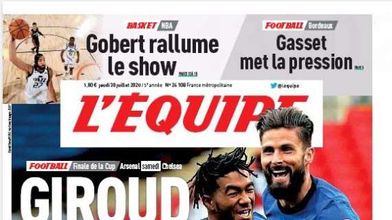 Le aperture in Francia - Giroud si scalda per la finale di FA Cup. Ajroudi non molla l'OM