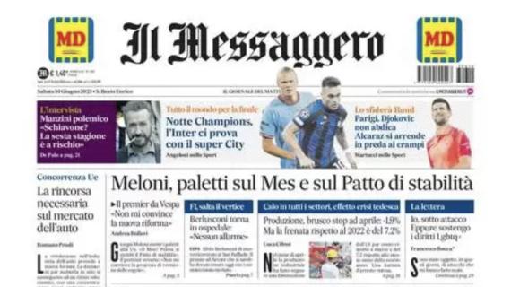 Il Messaggero: "Per l'Inter serve una notte da miracoli contro il super City"