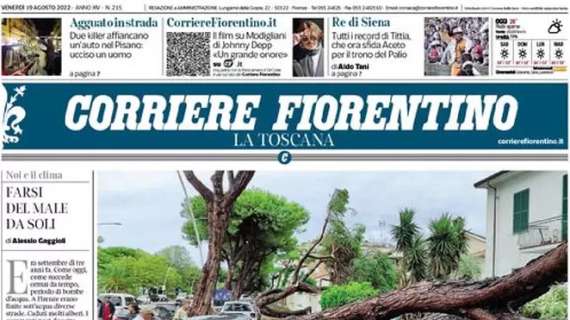 Il Corriere Fiorentino dopo il successo viola contro il Twente: "L'Europa ancora in bilico"