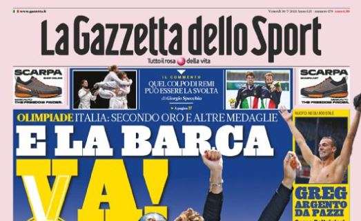 La Gazzetta dello Sport in prima pagina: "Milan, c'è aria di KesSÌe"