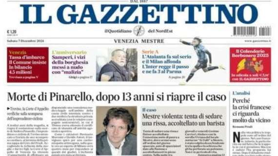 Il Gazzettino Veneto scrive: "L'Atalanta fa sul serio e affonda il Milan. L'Inter tiene il passo"