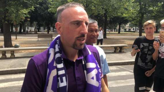 Fiorentina, le immagini del primo allenamento di Ribery in maglia viola
