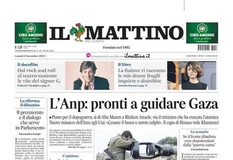 Il Mattino in prima pagina: "Il Napoli ritrova l'entusiasmo, sdoganata la parola scudetto"