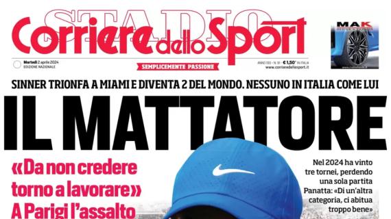 Corriere dello Sport in prima pagina: "Inter, scudetto in tasca"