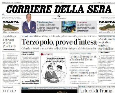 Il Corriere della Sera sulla Serie A che sta per iniziare: "Impatto Mondiale"