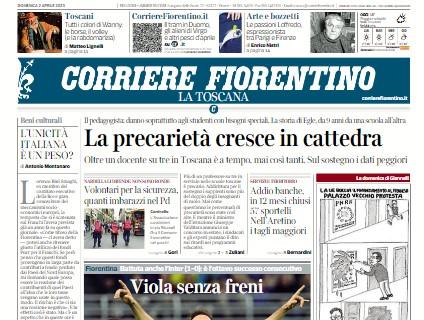 Corriere Fiorentino dopo l'impresa di San Siro contro l'Inter: "Viola senza freni"