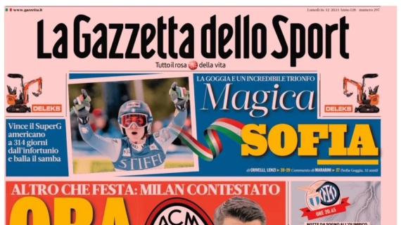 L'apertura de La Gazzetta dello Sport sul Milan: "Ora basta"