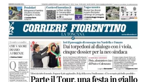 Il Corriere Fiorentino titola: "C'è Kean, un centravanti per Palladino"