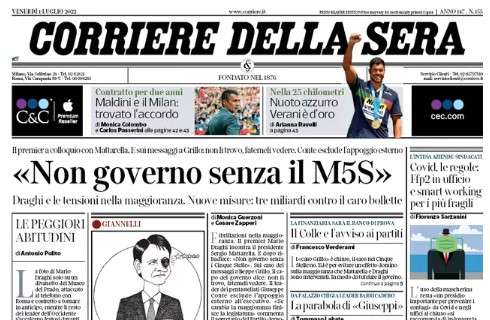 Il Corriere della Sera: "Maldini e il Milan: trovato l'accordo"