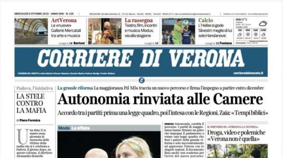 Il Corriere di Verona sull"Hellas: "Solo Handanovic meglio di Silvestri"