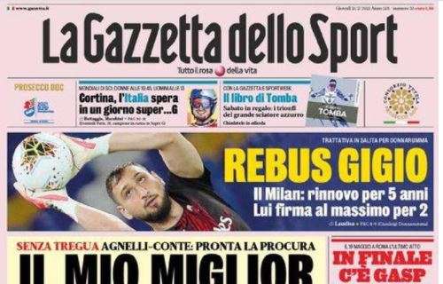 L'apertura de La Gazzetta dello Sport dopo la lite tra Agnelli e Conte: "Il mio miglior nemico"