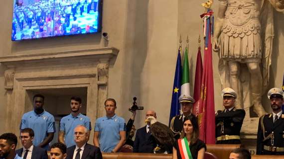 TMW - Lazio celebrata in Campidoglio. Raggi: "Omaggiamo la C. Italia"