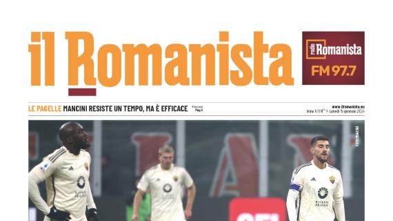 Il Romanista in apertura dopo la sconfitta dei giallorossi contro il Milan: "Poca roba"