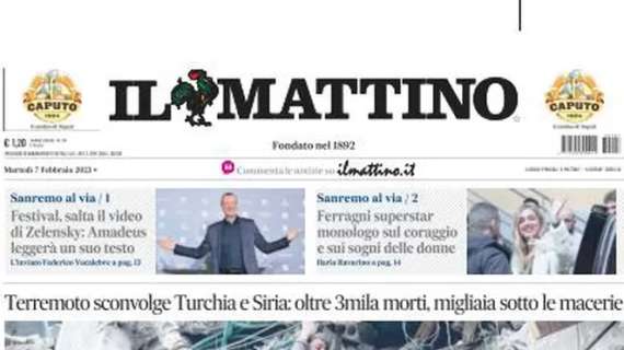 Il Mattino apre con le parole di Prandelli: "Altro che City: in Europa lo show è del Napoli"