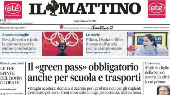 Il Mattino: "Napoli, Fabian si riprende il centrocampo"