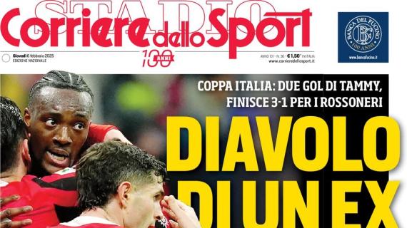 Il Corriere dello Sport così in prima pagina su Abraham: "Diavolo di un ex"