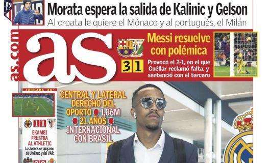 AS in prima pagina: "Il Milan pensa ancora a Gelson Martins"