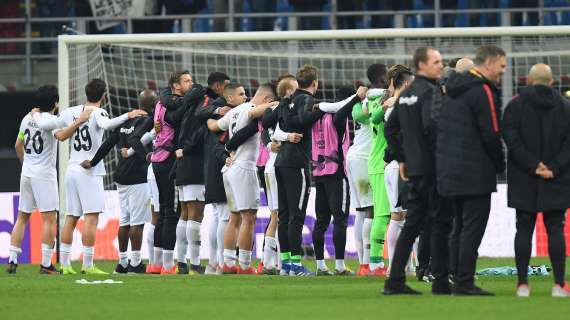 Fra Eintracht e Rangers poche emozioni, primo tempo bloccato. 0-0 al 45'
