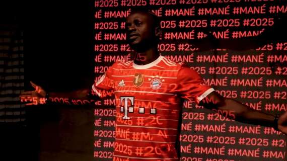 Sadio Mane impiega 30' per segnare il suo primo gol con la maglia del Bayern