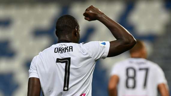 Udinese, Okaka dopo il pareggio col Parma: "Abbiamo dimostrato attaccamento al club"